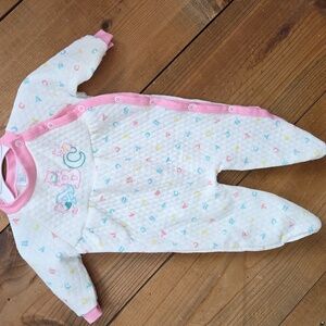 Babygro baby girl Vintage footies Sleeper